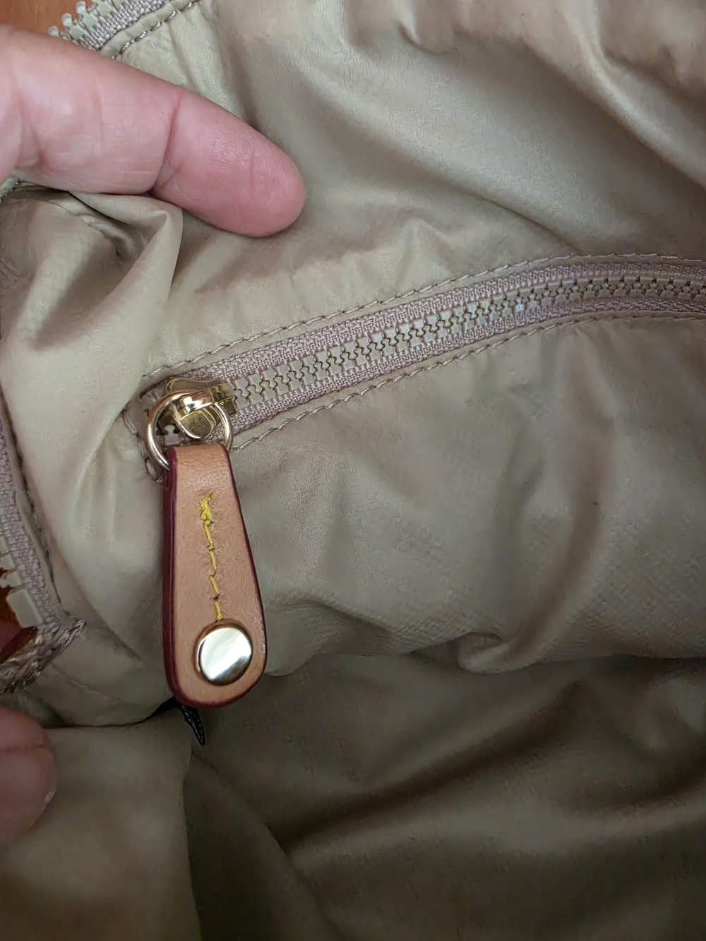 MZ Wallace Metallic Gold Quilted Medium Pouch Bag - Picture 6 of 9
